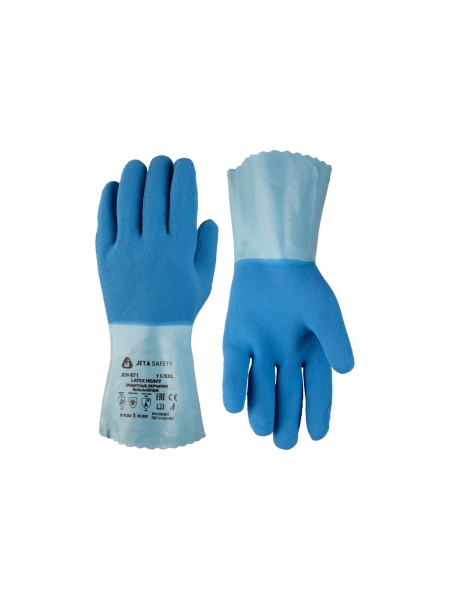 Многослойные латексные перчатки Jeta Safety на хлопковой основе (1 пара) JCH-871-M