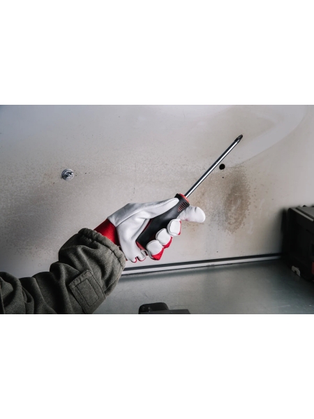 Кожаные перчатки монтажника Jeta Safety, манжета велкро, разм.9/L, JLE301-9/L