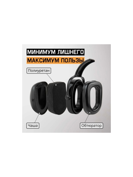 Наушники противошумные цвет черный 27ДБ Jeta Safety JEM102
