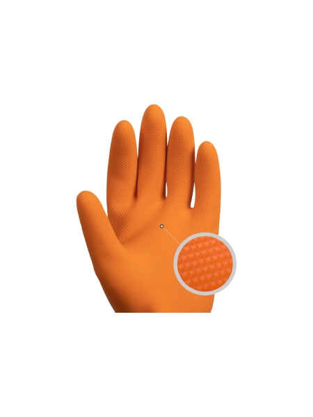 Латексные химостойкие перчатки Jeta Safety 80/50, с хлопковым напылением, 0.7 мм, р. 7/s JCH-401-07-S