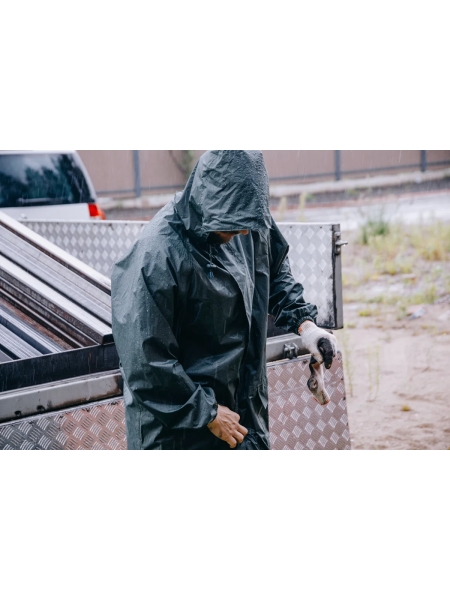 Плащ-дождевик из ПВХ Jeta Safety хаки, р. XXL/54-56 JRC-101g-XXL