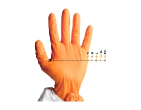 Химические неопреновые перчатки Jeta Safety JNE711, размер 7/S, желтый/голубой JNE711-S