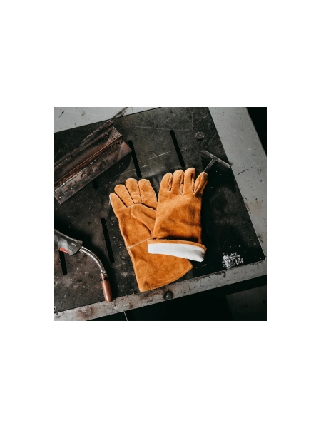 Краги сварщика с подкладкой Jeta Safety двойной кевларовый шов JWK301-10/XL 6 пар JWK301-XL/УПАК