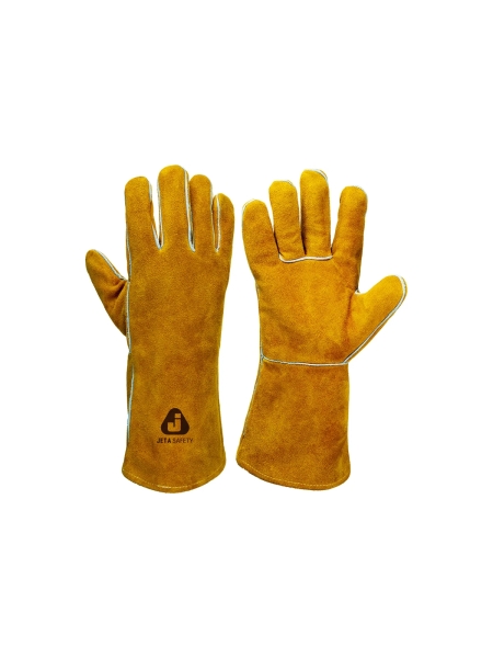 Краги сварщика с подкладкой Jeta Safety двойной кевларовый шов JWK301-10/XL 6 пар JWK301-XL/УПАК