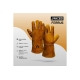 Краги сварщика с подкладкой Jeta Safety двойной кевларовый шов JWK301-10/XL 6 пар JWK301-XL/УПАК