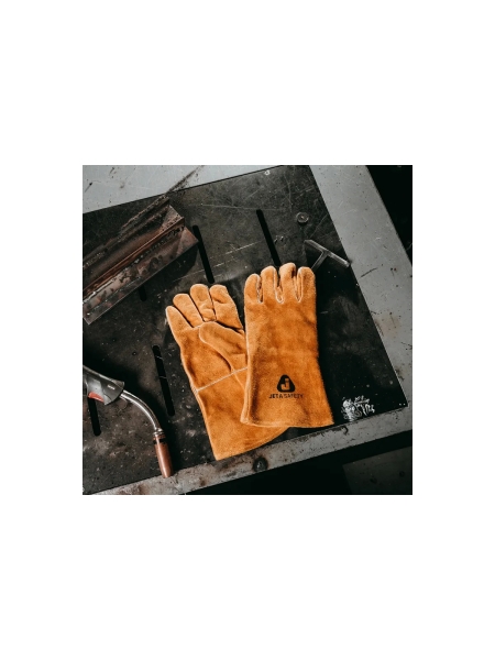 Краги сварщика с подкладкой Jeta Safety двойной кевларовый шов JWK301-10/XL 6 пар JWK301-XL/УПАК