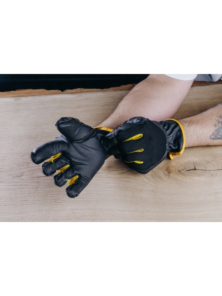 Защитные антивибрационные перчатки Jeta Safety Pulse Flex трикотажные, с ладонной стороны искусственная кожа, свободная манжета, размер 9/L JAV-209-PM-L