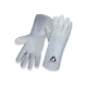 Краги сварщика Jeta Safety без подкладки из спилковой кожи, серые, размер 10/XL, JWK101-XL