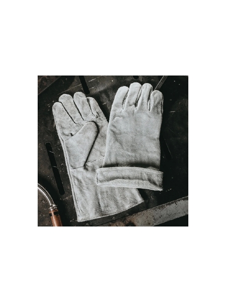 Краги сварщика Jeta Safety без подкладки из спилковой кожи, серые, размер 10/XL, JWK101-XL