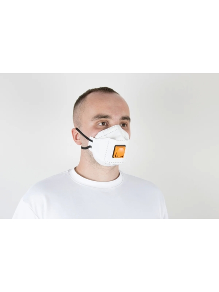 Одноразовый респиратор с клапаном, трехпанельный FFP2 NR D, 240 шт Jeta Safety JM-9322-box