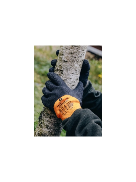 Утепленные акриловые перчатки с начесом Jeta Safety с латексным покрытием 3/4, размер 11/XXL JLW-401-XXL