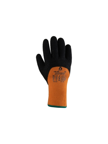 Утепленные акриловые перчатки с начесом Jeta Safety с латексным покрытием 3/4, размер 11/XXL JLW-401-XXL