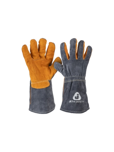 Краги сварщика Jeta Safety (сварочные краги), ПРЕМИУМ, с подкладкой, швы Кевлар, размер 9/L, JWK502-L