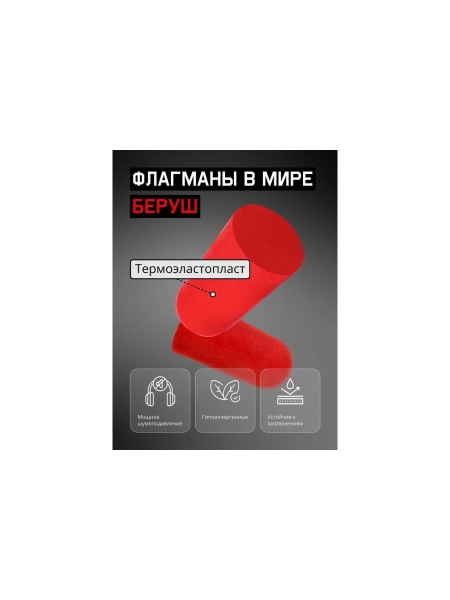 Беруши Jeta Safety противошумные из полиуретана 37дБ, 1 пара, JEM20