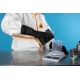 Латексные химостойкие перчатки Jeta Safety 50/50, кщс-2, 0.35 мм, р. 9/l JCH-601-09-L