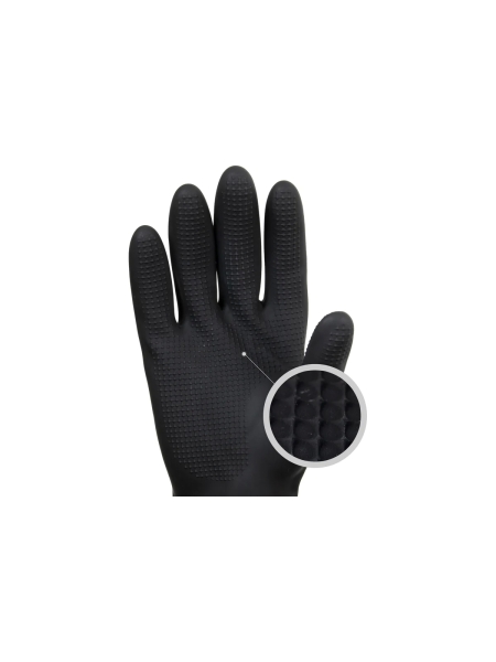 Латексные химостойкие перчатки Jeta Safety 50/50, кщс-2, 0.35 мм, р. 9/l JCH-601-09-L