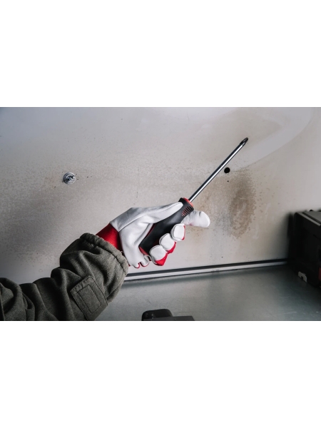 Кожаные перчатки монтажника Jeta Safety, манжета велкро, размер 10/XL, JLE301-10/XL