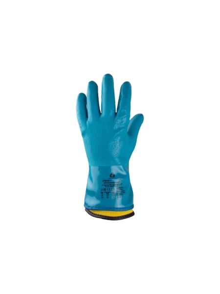 Утепленные химперчатки Jeta Safety до -50 градусов (ПВХ, нитрил + утепл. вкладыш), р. 12/XXXL JPW-811-XXXL