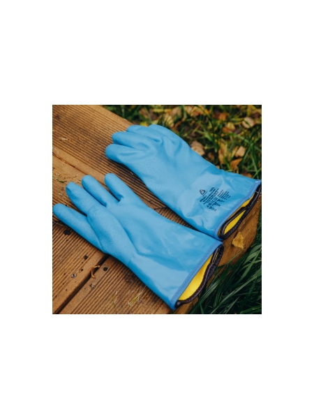 Утепленные химперчатки Jeta Safety до -50 градусов (ПВХ, нитрил + утепл. вкладыш), р. 12/XXXL JPW-811-XXXL