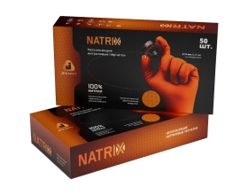 Ультрапрочные нескользящие нитриловые перчатки Jeta Safety NATRIX 25 пар (50 шт), р.XL/10, толщ.0,15мм 050NATRIX-OR-10-XL