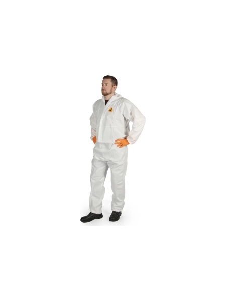 Комбинезон химзащиты Jeta Safety из нетканого материала MP, плотность 60 г/м², размер XXXL/56-58, JPC-50-XXXL