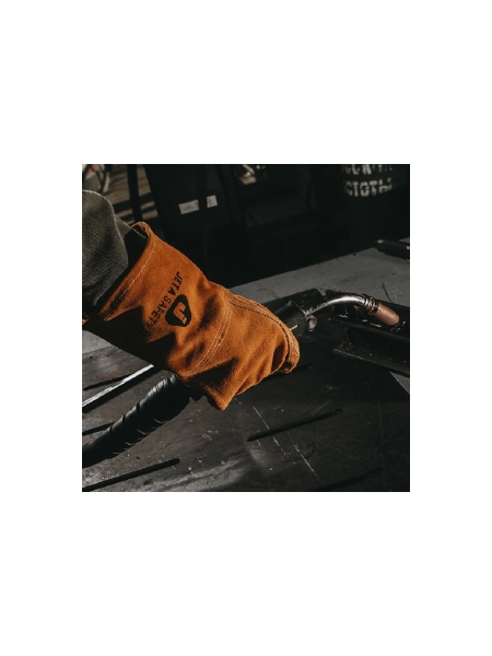 Краги сварщика без подкладки ПРЕМИУМ Jeta Safety JWK201 желтые, р.10/XL JWK201-XL