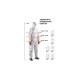 Малярный многоразовый комбинезон Jeta Safety, плотн.55 г/м², размер 56-58/XXXL, JPC75g-XXXL