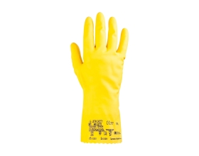 Латексные перчатки с хлопковым напылением Jeta Safety размер S, 1 пара JL711-S,Y JL711-S(Y)