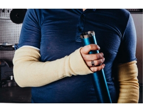 Нарукавники от порезов термостойкие из кевлара Jeta Safety 56 см, 1 пара JKVS056