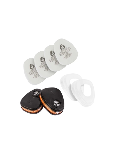 Защитная полнолицевая маска с антивандальным хим.стойким покрытием Jeta Safety размер M 6950-M