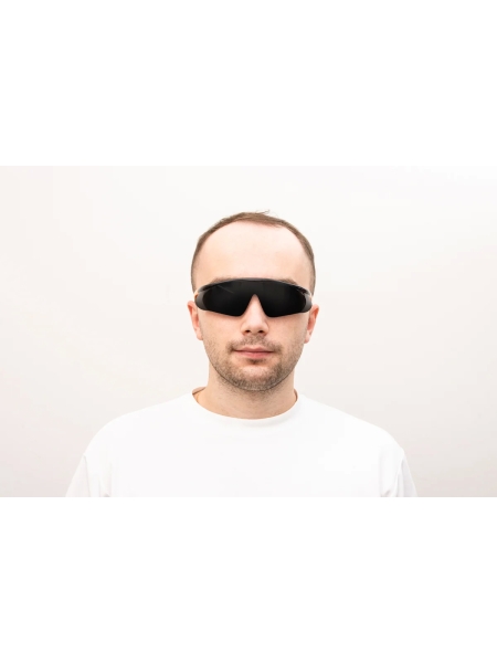 Очки Jeta Safety с покрытием от запотевания + чехол, мягким носовым упором, панорамным обзором, открытые, дымчатые линзы JSG-7915S