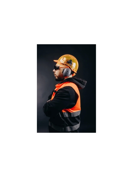 Очки Jeta Safety с покрытием от запотевания + чехол, мягким носовым упором, панорамным обзором, открытые, дымчатые линзы JSG-7915S