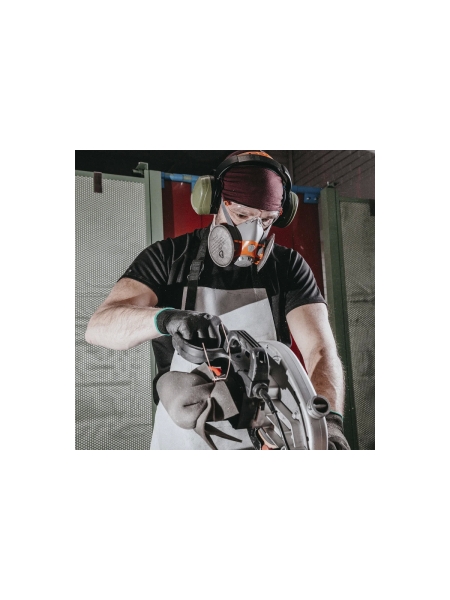 Комплект для защиты дыхания Jeta Safety сварщика, полумаска из силикона, размер М (средний), WeldKit6500-M