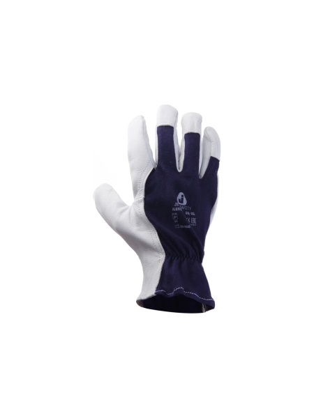 Рабочие перчатки Jeta Safety, козья кожа/хлопок, синие, свободная манжета, 1 пара JLE011-9/L