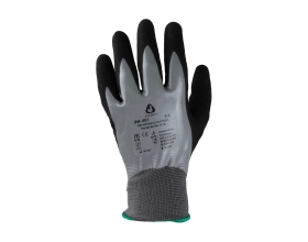 Маслобензостойкие перчатки Jeta Safety (МБС) с двухслойным нитриловым песочным покрытием, разм.9/L, JNF-401-L