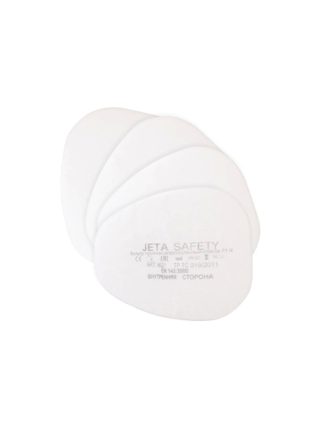 Фильтр противоаэрозольный (предфильтр)  класса P1 R, 100 шт Jeta Safety 6021-box