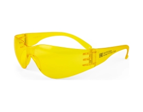 Очки защитные от запотевания Jeta Safety + чехол, с панорамным обзором, открытые, янтарные JSG-8712A