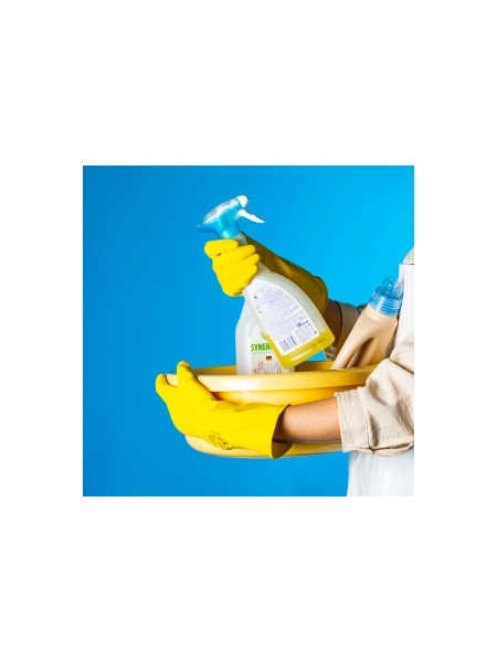 Латексные химостойкие перчатки Jeta Safety 50/50, с хлопковым напылением, 0.4 мм, р. 8/m JL711-08-M