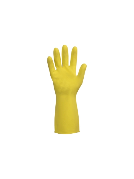 Латексные химостойкие перчатки Jeta Safety 50/50, с хлопковым напылением, 0.4 мм, р. 8/m JL711-08-M