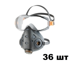 Полумаска  с очками Air Optics, размер L, 36 шт. Jeta Safety 9500-box-L