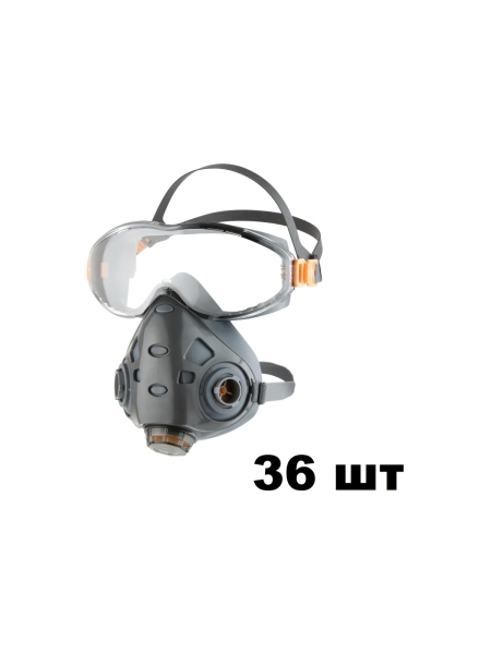 Полумаска  с очками Air Optics, размер L, 36 шт. Jeta Safety 9500-box-L