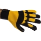 Защитные перчатки от вибрации Jeta Safety черно-желтые JAV01-10/XL