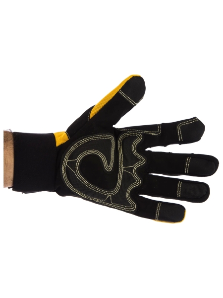 Защитные перчатки от вибрации Jeta Safety черно-желтые JAV01-9/L