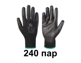 Защитные перчатки для точных работ Jeta Safety (240 пар) из полиэфира c полиуретановым покрытием, разм.M/8, JP011b-box-M