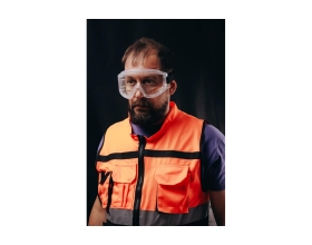 Очки защитные от царапин закрытого типа Jeta Safety, прозрачные линзы, JSG-2201
