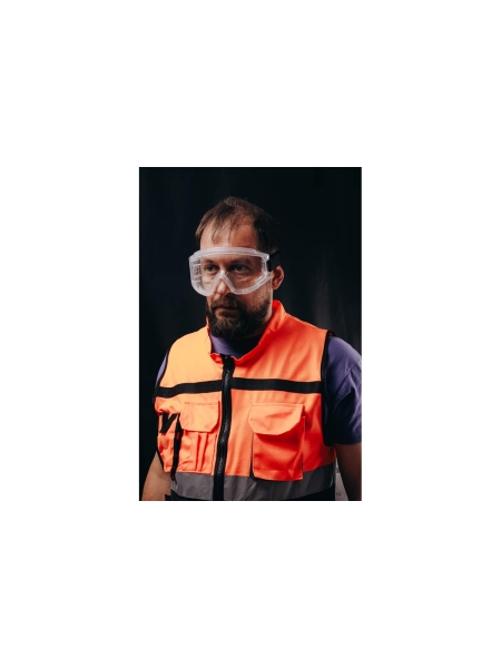 Очки защитные от царапин закрытого типа Jeta Safety, прозрачные линзы, JSG-2201