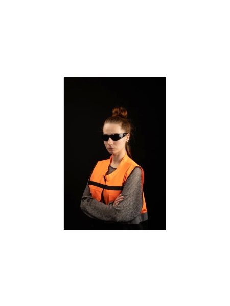Очки защитные от запотевания Jeta Safety + чехол, открытые, дымчатые линзы JSG-8715S