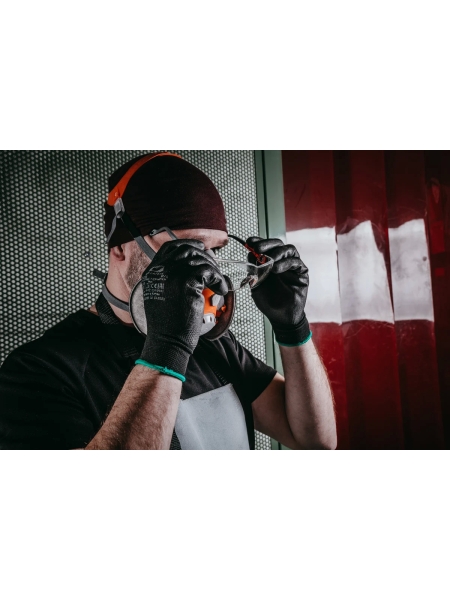 Защитные перчатки для точных работ Jeta Safety (240 пар) из полиэфира c полиуретановым покрытием, разм.XL/10, JP011w-box-XL