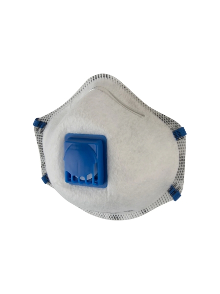 Респиратор с клапаном Jeta Safety 1 шт, с углем E (от кислых газов) с регулировкой, FFP2 R D, чашеобразный JM-7628MP