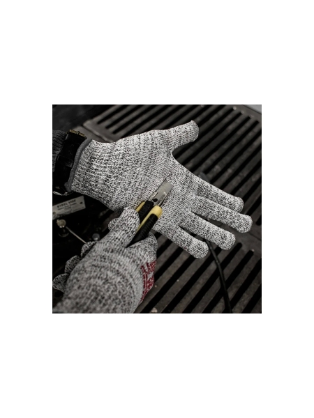 Трикотажные перчатки от порезов Jeta Safety 5 класс, размер L/9, JC051-С01-L